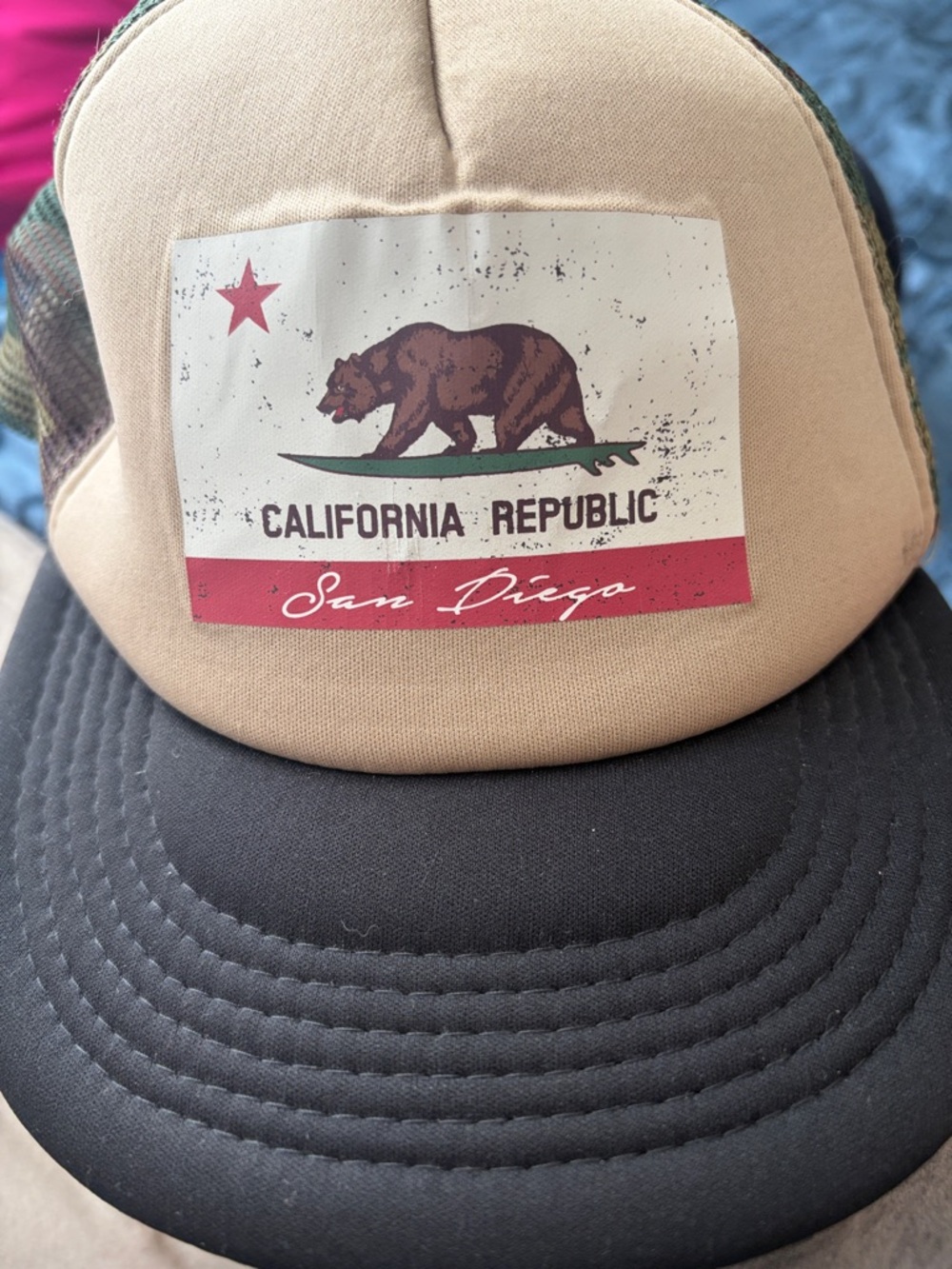 California Republic San Diego Trucker Hat - Tan & Black